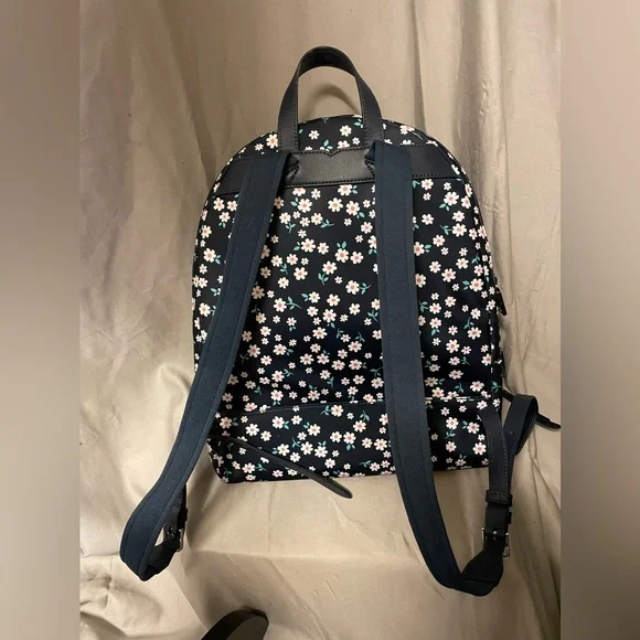 NWOT Kate Spade Dark Blue Daisy Nylon Karissa Backpack - Picture 12 of 12